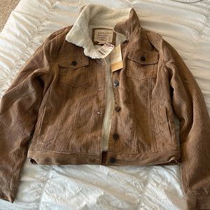 fur lined corduroy jacket from TJMAXX